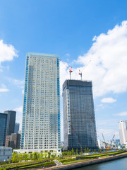 Obraz premium Downtown corporate business district architecture