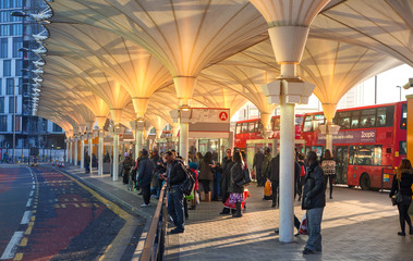 LONDON, UK - NOVEMBER 29, 2014: Stratford international station