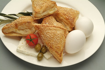 Borek with eggs