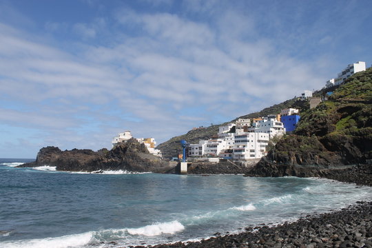Pueblo pesquero en Tenerife, Islas Canarias.