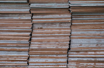 Tile stack close up shot