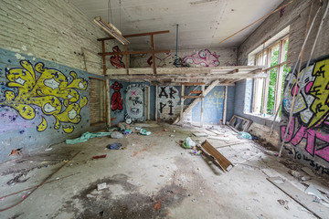 Abandoned factory room