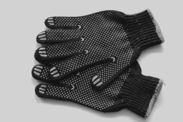 work gloves rubberized texture