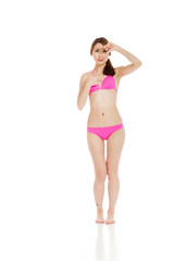 Obraz premium Model isolated framing with fingers