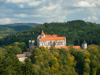Gothic Pernstejn castle in the Czech Republic