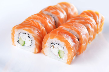 sushi with salmon