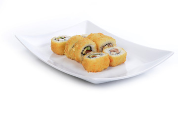 Delicious sushi rolls