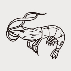 Shrimp doodle