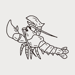 Lobster doodle