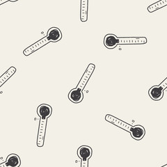 frozen doodle seamless pattern background