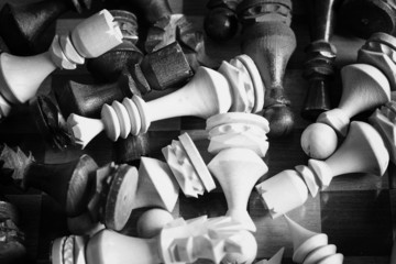 chessboard figure game confrontation