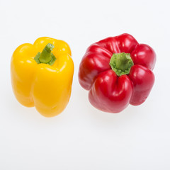 sweet pepper isolated on white background
