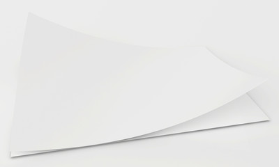 Stack of blank white sheets