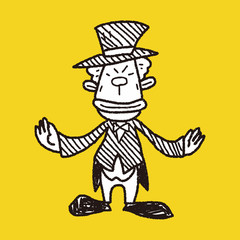 clown doodle drawing