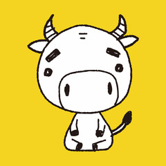 Chinese Zodiac cow doodle drawing