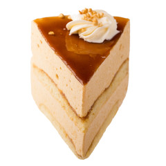 A piece of mousse cake