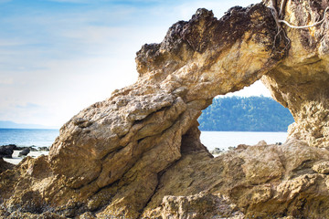 Natural Rock on beach
