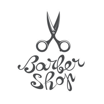 Barber shop logo, label,  or  design element