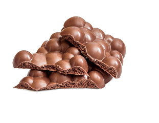 Milk porous chocolate