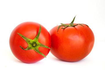 tomatos isolated in white