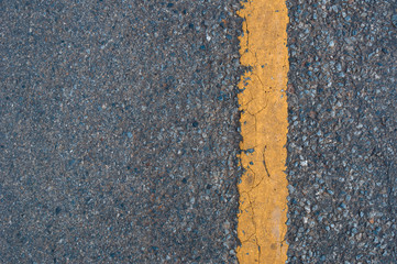 yellow line on the road texture background