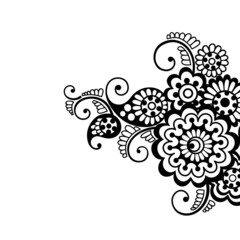 Flower vector ornament background