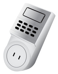 digital timer vector