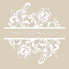 Vector lace card