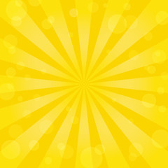 Sunburst background with bokeh