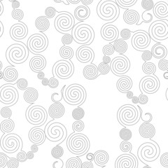 seamless pattern with spiral curls