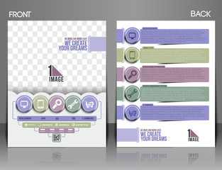 Tech Multipurpose Business Front & Back Flyer Template.
