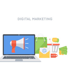 Digital marketing background.