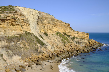 Felsk&uuml;ste am Atlantik zwischen Burgau und Luz, Algarve, Portuga