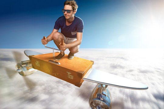 Crazy Suitcase Plane
