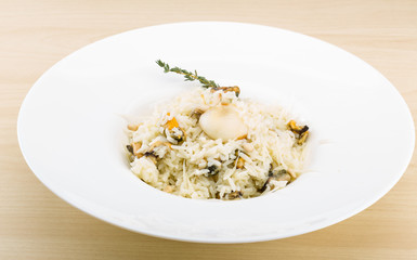 Risotto with mussels