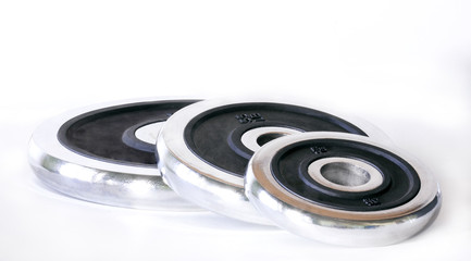 3 Weight Plates Isolated