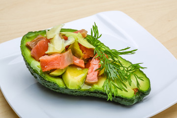 Salmon and avocado salad