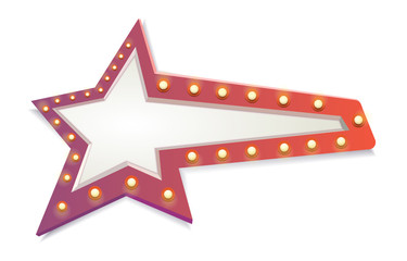 Abstract star red