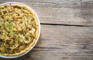 French open onion pie
