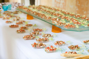 assortment Appetizers and finger food