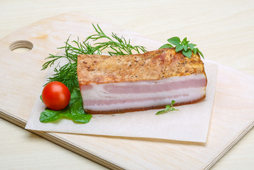Raw bacon