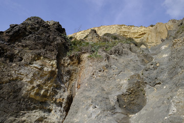 Steilküste am Atlantik bei Luz, Algarve Portugal
