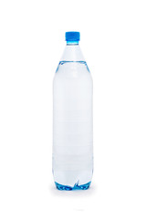 Water bottle isolated on the white