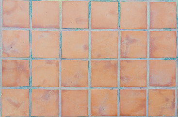Brown Squares pavement texture background close up 