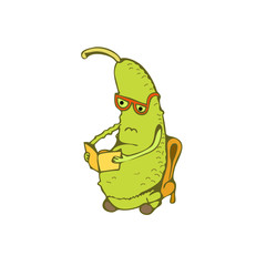 Cartoon cucumbe