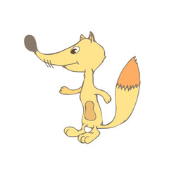 Obraz na płótnie Canvas Cute cartoon fox