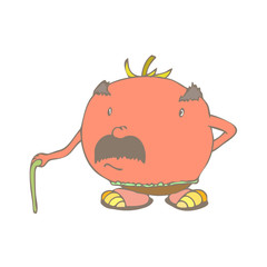 Cartoon tomato