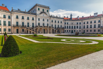 Fototapeta na wymiar Esterhazy Palace in Fertod Hungary .