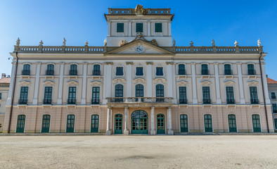 Fototapeta na wymiar Esterhazy Palace in Fertod Hungary backside of the palace.