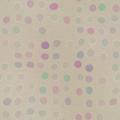 Seamless old paper texture with colorful polka dots